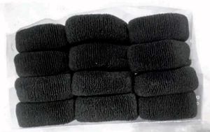 12pcs Thick Black Hair Rubberbands High Quality!🖤