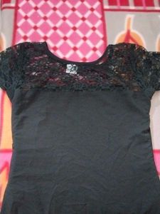 Elegant Black Lace Top