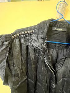 Vintage Studded Satin Pant Set