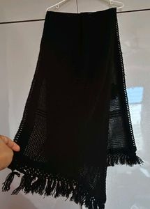 Black Woolen Stole (Unused)