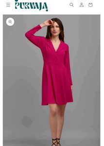Pink Wrap Dress