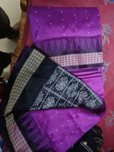 Papa Silk Saree Purple Pink