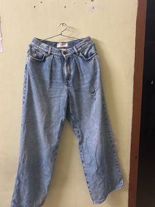 Wide Leg Denim Jeans