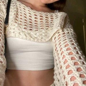 Crochet Sleeve Shrug From Etsy
