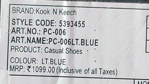 Women Light Blue Casual Shoes
