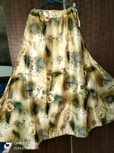 Lehenga Choli With 3D Print And Separate Koti
