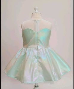 Fluorescent Green Netted Frock