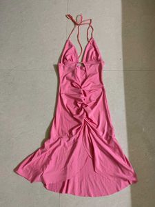 Front Cutout Fit and Flare Dress