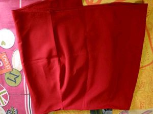 RED shein skirt