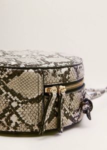 MANGO Brown &amp; Beige Printed Sling Bag