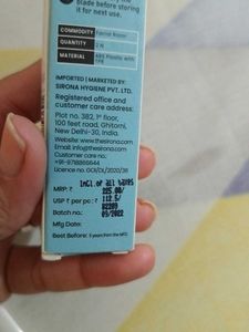Sirona Eyebrow And Face Razor Pack Of 2
