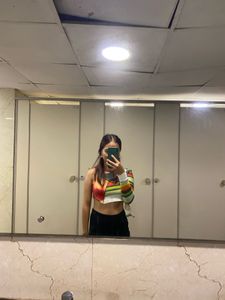 Unique One-Sleeve Crop Top