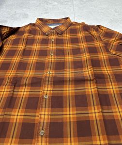 Aeropostale Brown Check Party Wear Shirt