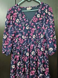 Floral Print Midi Dress