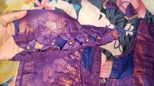 New Silk Saree With Stitched Blouse