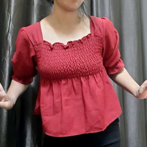 Maroon Red color top tunics