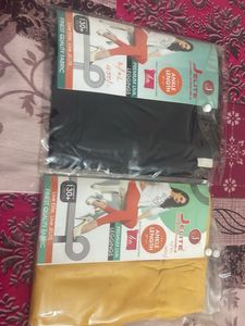 Ankle Length Leggings Combo Black And Yellow Colou