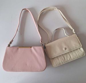 Light Pink Handbag and cream Slingbag