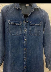 H&amp;M Denim midi Dress