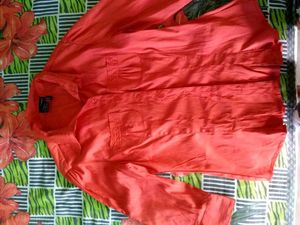 Orange Casual Shirt