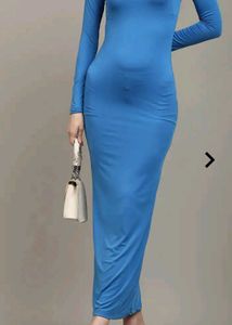 Chic Blue Cutout Top