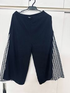 Gingham Trim Culottes