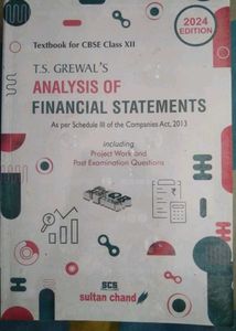 Accounting Volume - III TS Grewal class 12th book