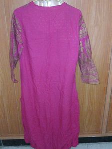 Pink Printed Kurta