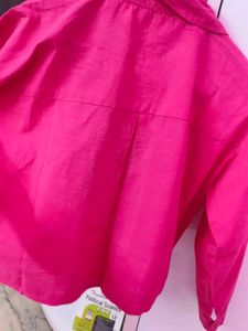 Hot Pink Button-Up Shirt
