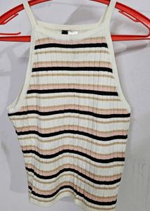 Striped Knit Tank Top