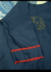 Navy Blue Kurti