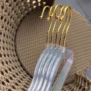 Glittery Blue &amp; Gold Hangers (Set of 5)