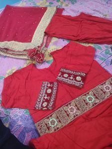 red ♥️ frock suit