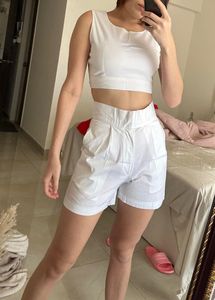 White Poplin Co-ord