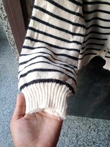 Stripped Sweater For Girls
