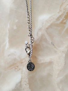 Peora Swarovski Cross Pendant Diamond Necklace