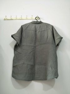 Grey Linen Tops
