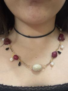 Beaded Gemstone Necklace