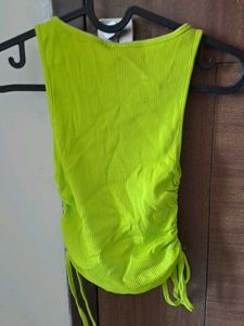 H&amp;M New Green Tie Top