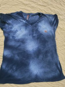 Women's V-Neck Tie Dye Short Sleeves Casual😍