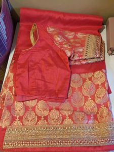 Red Banarasi Saree