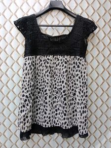 New With Tag Korean Midi Polka Half Dress