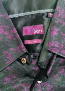 Stylish Parx silk Shirt beautiful floral print