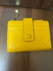 Quilted Yellow Card Holder