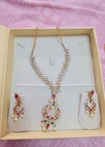 Premium Quality AD Necklace Set