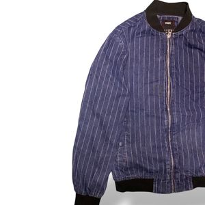 Striped Bomber Jacket