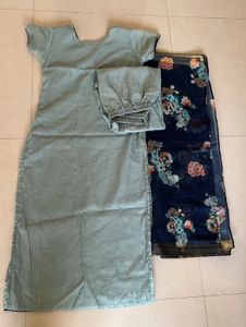 Heavy Work &amp; Light Weight Dress With Surprise Gift