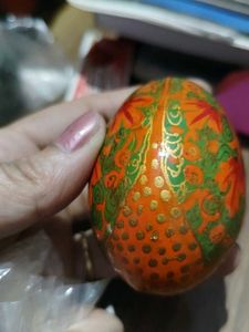 Hand-Painted Decorative Egg