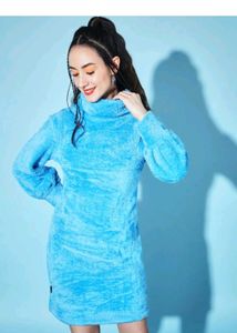 Fun Fuzzy Blue Dress