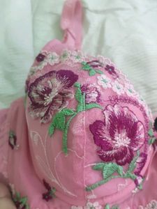 Floral Pink Bra